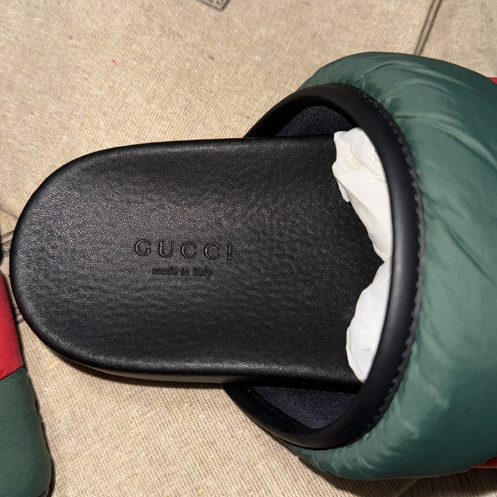 Gucci - Web padded nylon slides size 37 - Picture 14 of 15